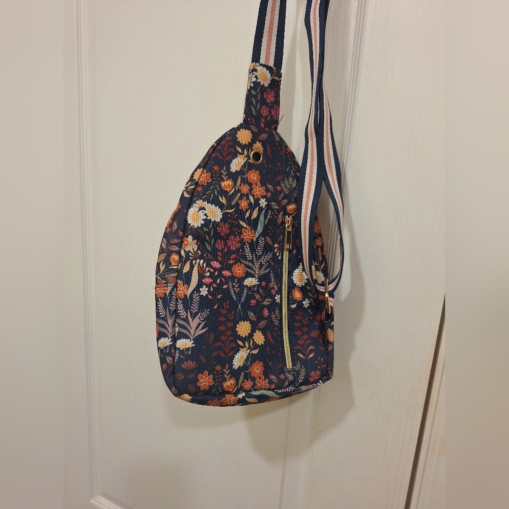 Floral Patterned Women's Small Backpack Sling Bag Simply Southern - Picture 2 of 5